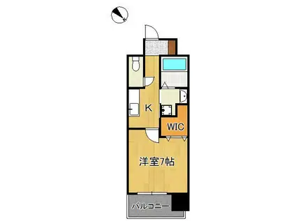 RISO CORE(1K/8階)の間取り写真