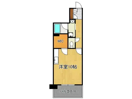 ザ・サンパークシティ黒崎(ワンルーム/8階)の間取り写真