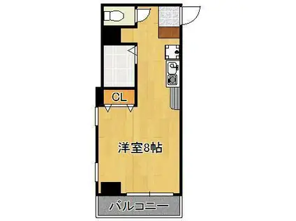 サニーベール前田(ワンルーム/5階)の間取り写真