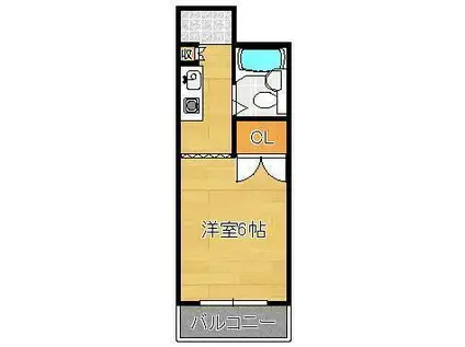 ロイヤルステイ(1K/1階)の間取り写真