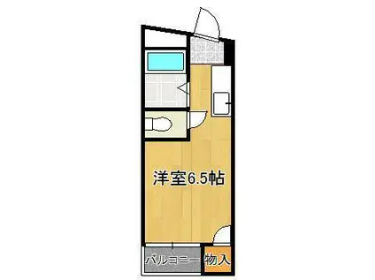 NO.13ラ・リージェンシー(ワンルーム/2階)の間取り写真