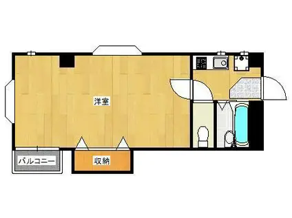 セレッサ桜通(1K/1階)の間取り写真