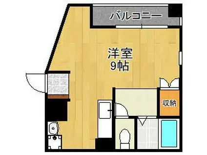 FAB FLAT(ワンルーム/1階)の間取り写真