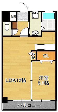 サンシャインⅣ(1LDK/3階)の間取り写真