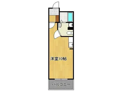 アイビル(ワンルーム/3階)の間取り写真
