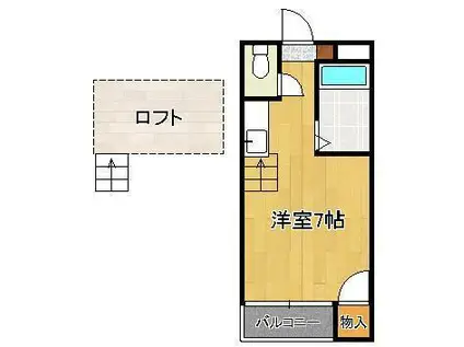 サンジュエリー大宮(ワンルーム/1階)の間取り写真