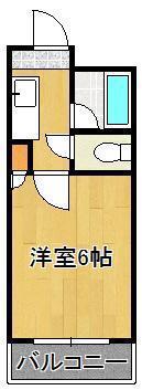 リバーサイド藤光(1K/4階)の間取り写真