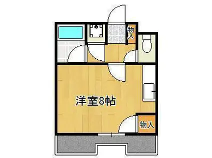 シティライフ新池(ワンルーム/1階)の間取り写真