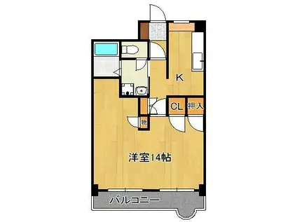 ロードリーR3(2K/2階)の間取り写真