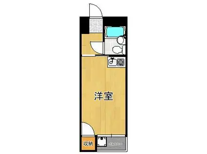 アルゴ境川(ワンルーム/1階)の間取り写真