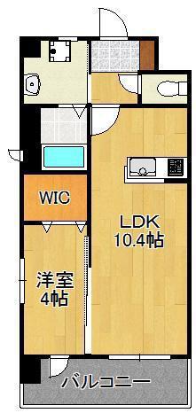 AGORA中原(1LDK/5階)の間取り写真