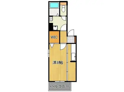 コードペルソン(1K/1階)の間取り写真