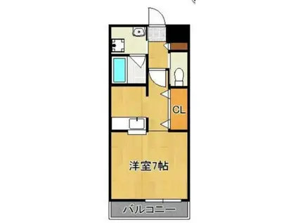 ルナ・グランデ(1K/9階)の間取り写真