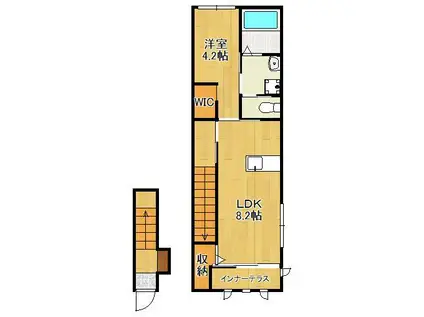 グランメゾン浅生(1LDK/2階)の間取り写真