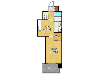 BAY RIDGE (1DK/6階)の間取り写真