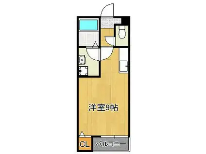 AUTUNNO中原西Ⅰ(ワンルーム/2階)の間取り写真