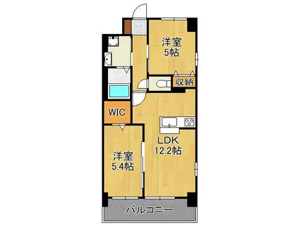 MDI プロスレガーロ THE OUTLETS前(2LDK/9階)の間取り写真