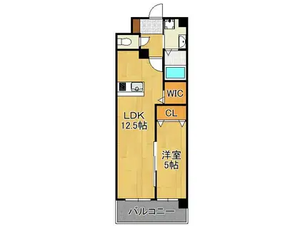 MDI プロスレガーロ THE OUTLETS前(1LDK/8階)の間取り写真