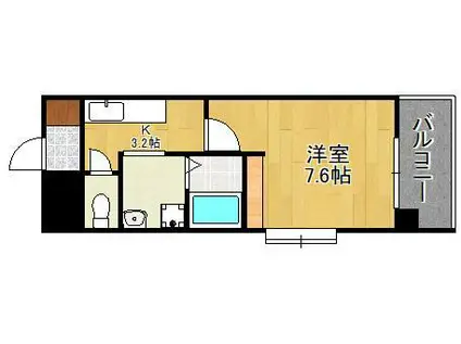 BIT.HUB(1K/1階)の間取り写真