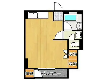 シェリール井堀通(ワンルーム/6階)の間取り写真