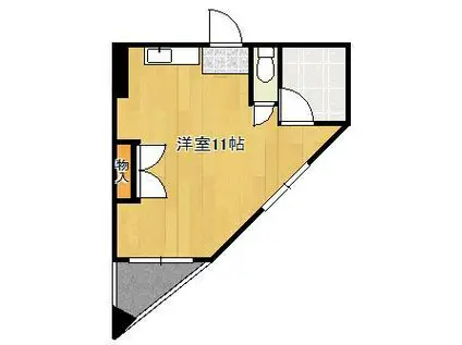 平成ビル(ワンルーム/3階)の間取り写真