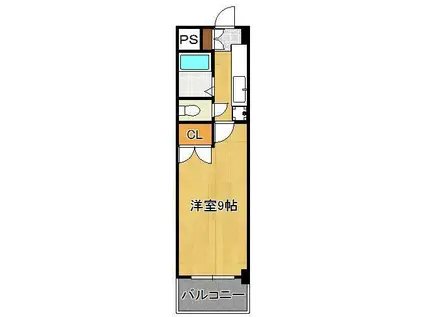 RISO到津(1K/11階)の間取り写真