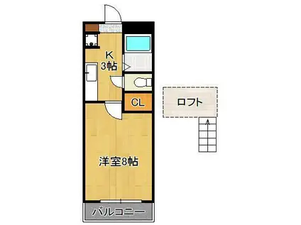 19-CUBE(1K/5階)の間取り写真