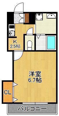 協和大手町.BLD(1K/4階)の間取り写真