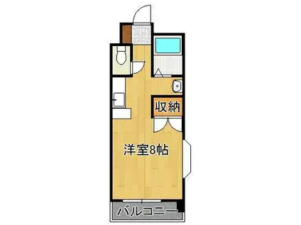 プレアール井堀(ワンルーム/2階)の間取り写真