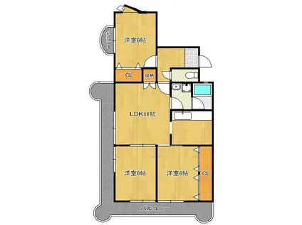 アーバンライフSOMA(3LDK/5階)の間取り写真