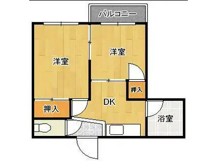 西小倉129(2K/3階)の間取り写真