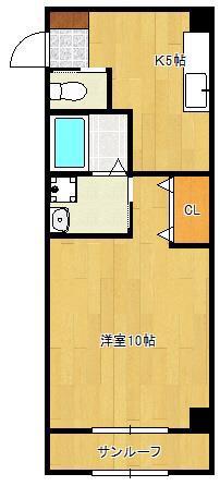 DAIMARU.BLD(1K/2階)の間取り写真