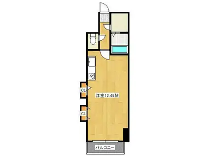 ベーシックビル(ワンルーム/3階)の間取り写真