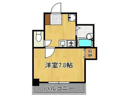 オリジンコアビル(1K/6階)の間取り写真