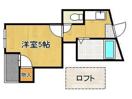 アーバンハイツ(1K/1階)の間取り写真