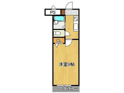 ギャラン南小倉(1K/7階)の間取り写真