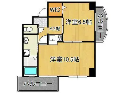 COCOメゾン(2K/7階)の間取り写真