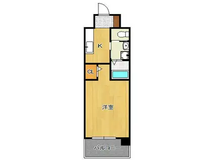 さくら館(1K/3階)の間取り写真