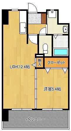 ミーナ原町(1LDK/11階)の間取り写真