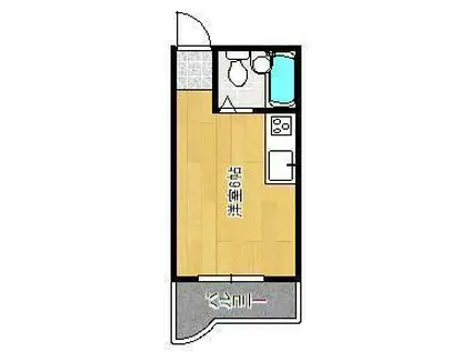 PLイースト下到津の丘(ワンルーム/3階)の間取り写真