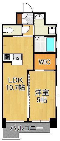 メゾン・ド・プレシューズ(1LDK/10階)の間取り写真