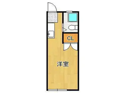 CUBE南小倉 (ワンルーム/2階)の間取り写真