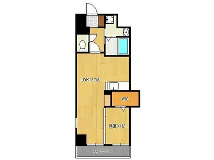 シェーナ下到津(1LDK/2階)の間取り写真