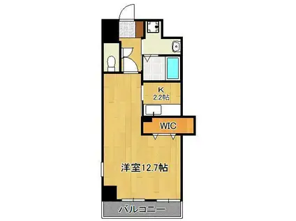 シェーナ下到津(1LDK/5階)の間取り写真