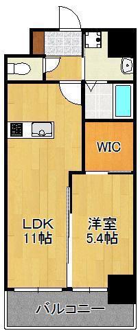 アドヴァンスコート中井(1LDK/8階)の間取り写真