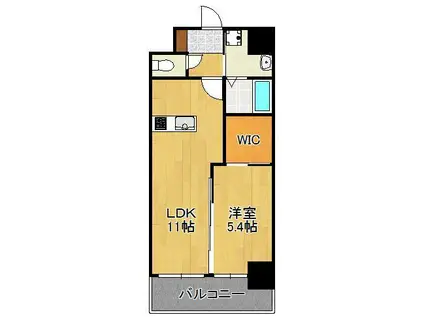 アドヴァンスコート中井(1LDK/9階)の間取り写真