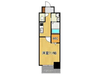 SUGAR PARK(1K/2階)の間取り写真