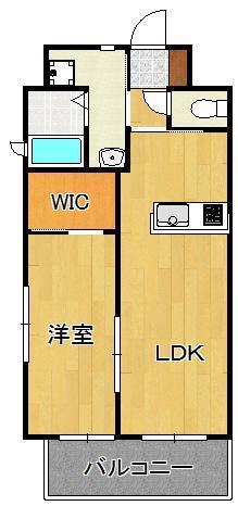キャトルセゾン中井(1LDK/9階)の間取り写真