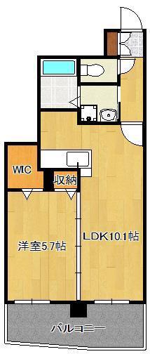 サンシャインプリンセス五番街(1LDK/5階)の間取り写真