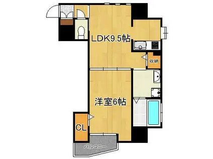 CASA・CONFORIA(1LDK/5階)の間取り写真